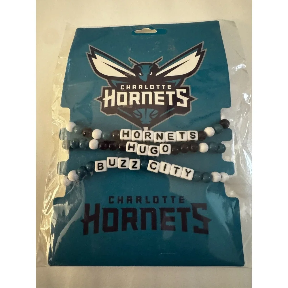 2024 Charlotte Hornets FRIENDSHIP BRACLETS Set of 3 Fan‎ Gear